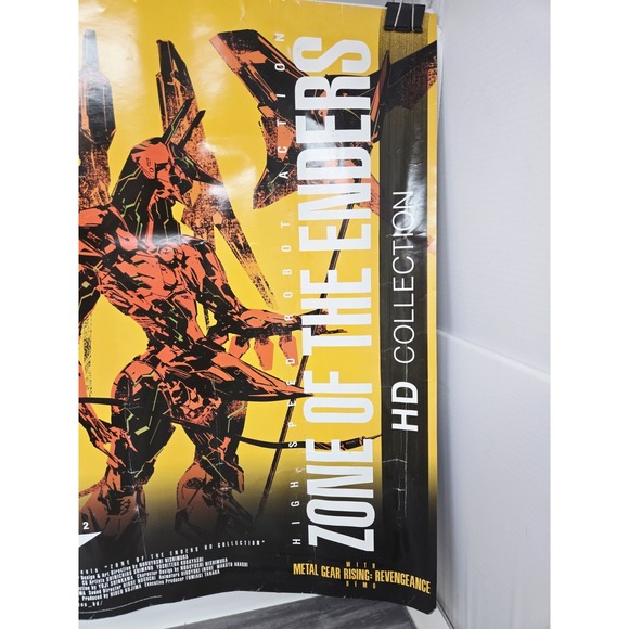 Metal Gear Rising: Revengance 2012 GameStop Promo Poster DS Konami Raiden Jehuty - Picture 11 of 15